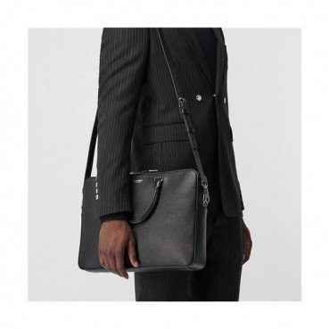 [매장판]Burberry 2021 Men's Leather Business,38cm,BURB0561 - 버버리 2021 남성용 레더 서류가방,38cm,블랙