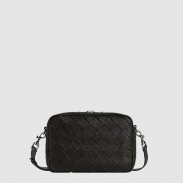 보테가 베네타 남성 미디엄 인트레치아토 카메라 백 - Bottega veneta Mens Medium Intrecciato Camera Bag 