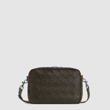 보테가 베네타 남성 미디엄 인트레치아토 카메라 백 - Bottega veneta Mens Medium Intrecciato Camera Bag 