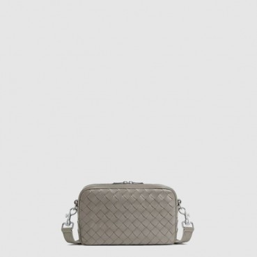 보테가 베네타 남성 스몰 인트레치아토 카메라 백 - Bottega veneta Mens Small Intrecciato Camera Bag 