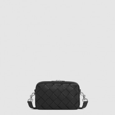 보테가 베네타 남성 스몰 인트레치아토 카메라 백 - Bottega veneta Mens Small Intrecciato Camera Bag 