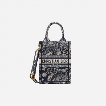 디올 여성 투알드 주이 리버스 북 토트 미니 휴대폰 백 - Dior Roald State Northern Rivers Mini Tote Bag