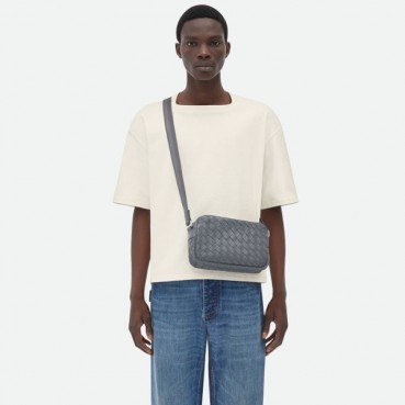 보테가베네타 남성 그레이 카메라백 - Bottega Veneta Mens Gray Camera Bag 