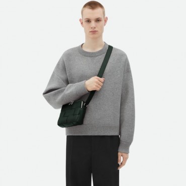 보테가베네타 남성 그린 카메라백 - Bottega Veneta Mens Green Camera Bag 