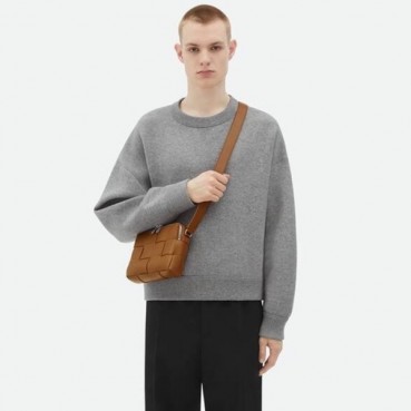 보테가베네타 남성 카멜 카메라백 - Bottega Veneta Mens Camel Camera Bag 