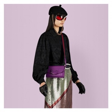 구찌 여성 퍼플 미니 홀스빗 폰백 - Gucci Womens Purple Phone Bag 