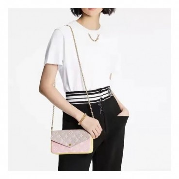 루이비통 여성 핑크 폰백 - Louis vuitton Womens Pink Phone Bag 