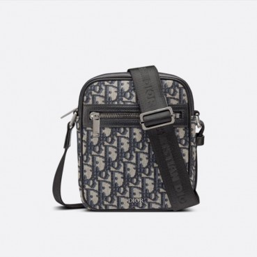 디올 남성 네이비 오블리크 카메라백 - Dior Mens Navy Camera Bag 