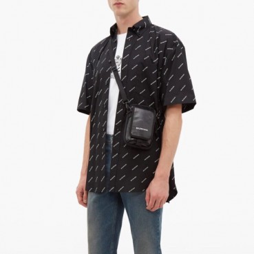 발렌시아가 남성 블랙 카메라백 - Balenciaga Mens Black Camera Bag 