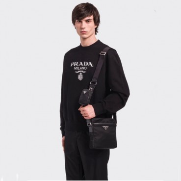 프라다 남성 블랙 카메라백 - Prada Mens Black Camera Bag 