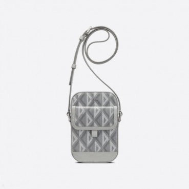 디올 남성 그레이 다이아몬드 카메라백 - Dior Men Gray Diamond Camera Bag 