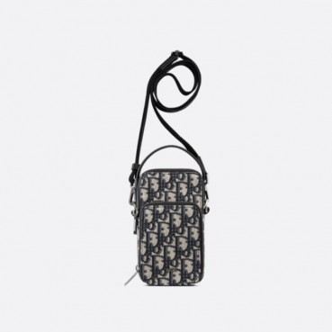 디올 남성 오블리크 네이비 카메라백 - Mens Navy Camera Bag 