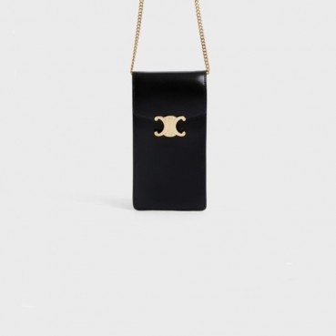 셀린느 여성 Tabou 블랙 폰백 - Womens Black Phone Bag 