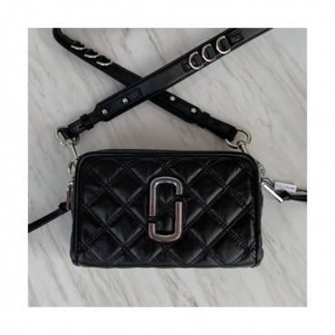 Mark Jacobs 2019 Leather Women Camera Shoulder Bag,21cm - 마크제이콥스 2019 레더 여성용 카메라 숄더백,MJB0149,21cm,블랙