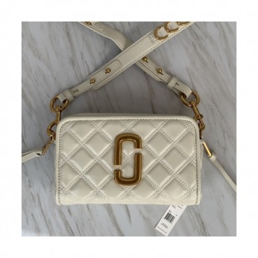 Mark Jacobs 2019 Leather Women Camera Shoulder Bag,21cm - 마크제이콥스 2019 레더 여성용 카메라 숄더백,MJB0147,21cm,화이트
