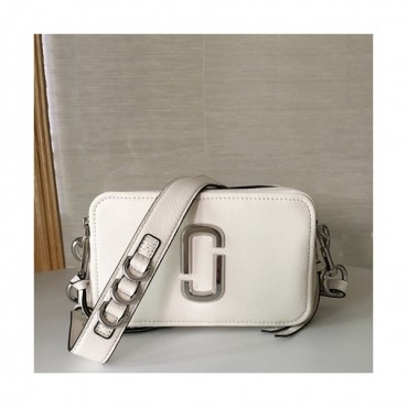 Mark Jacobs 2019 Leather Women Camera Shoulder Bag,21cm - 마크제이콥스 2019 레더 여성용 카메라 숄더백,MJB0141,21cm,화이트