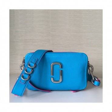 Mark Jacobs 2019 Leather Women Camera Shoulder Bag,21cm - 마크제이콥스 2019 레더 여성용 카메라 숄더백,MJB0140,21cm,블루