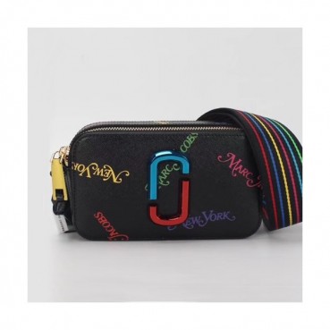 Mark Jacobs 2019 Leather Women Camera Shoulder Bag,18cm - 마크제이콥스 2019 레더 여성용 카메라 숄더백,MJB0138,18cm,블랙