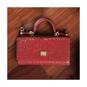 Dolce&Gabbana 2019 Leather Phone Bag / Tote Shoulder Cross Bag ,19CM - 돌체 앤 가바나 2019 레더 여성용 폰백 / 토트 숄더 크로스백 DGB0033,19cm,레드