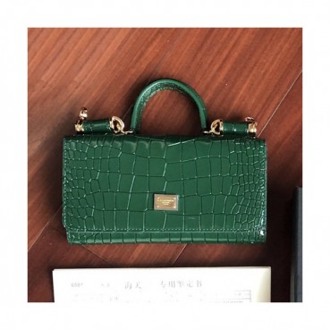 Dolce&Gabbana 2019 Leather Phone Bag / Tote Shoulder Cross Bag ,19CM - 돌체 앤 가바나 2019 레더 여성용 폰백 / 토트 숄더 크로스백 DGB0032,19cm,그린