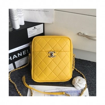Chanel 2019  Women Camera Shoulder Bag,20CM - 샤넬 2019 여성용 카메라 숄더백 ,CHAB1155,20CM,옐로우