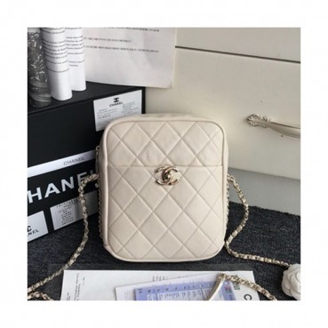 Chanel 2019  Women Camera Shoulder Bag,20CM - 샤넬 2019 여성용 카메라 숄더백 ,CHAB1153,20CM,아이보리