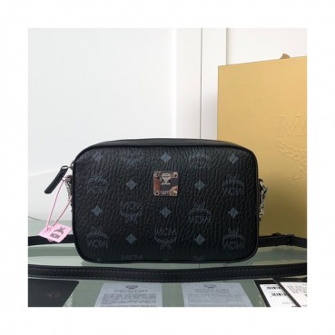 MCM 2019 Visetos Camera Shoulder Cross Bag,24cm - 엠씨엠 2019 여성용 비세토스 카메라 숄더 크로스백 MCMB0314, 24cm,블랙