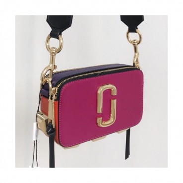 Mark Jacobs 2019 Leather Women Camera Shoulder Bag,18cm - 마크제이콥스 2019 레더 여성용 카메라 숄더백,MJB0125,18cm,핑크