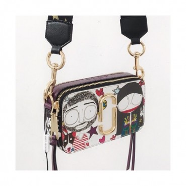 Mark Jacobs 2019 Leather Women Camera Shoulder Bag,18cm - 마크제이콥스 2019 레더 여성용 카메라 숄더백,MJB0122,18cm,화이트