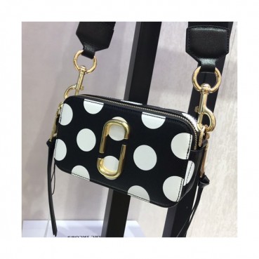 Mark Jacobs 2019 Leather Women Camera Shoulder Bag,18cm - 마크제이콥스 2019 레더 여성용 카메라 숄더백,MJB0121,18cm,블랙