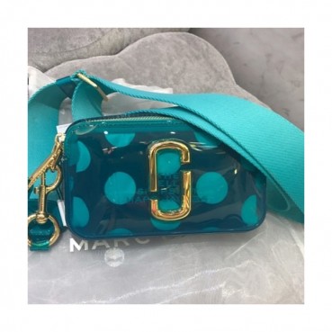 Mark Jacobs 2019 PVC Women Camera Shoulder Bag,19cm - 마크제이콥스 2019 PVC 여성용 카메라 숄더백,MJB0119,19cm,스카이블루