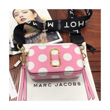 Mark Jacobs 2019 Leather Women Camera Shoulder Bag,18cm - 마크제이콥스 2019 레더 여성용 카메라 숄더백,MJB0118,18cm,핑크