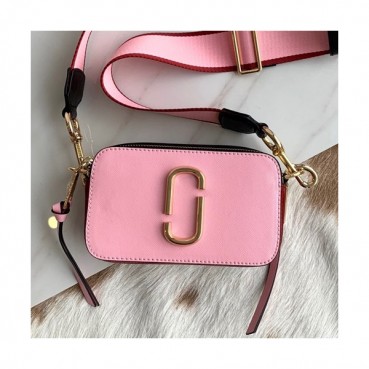 Mark Jacobs 2019 Leather Women Camera Shoulder Bag,19cm - 마크제이콥스 2019 레더 여성용 카메라 숄더백,MJB0115,19cm,핑크