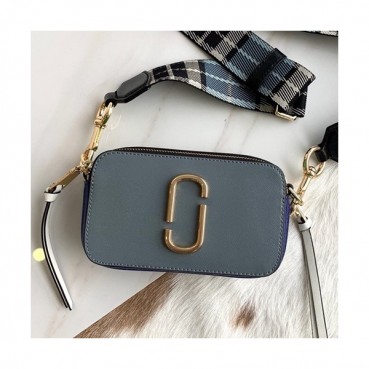 Mark Jacobs 2019 Leather Women Camera Shoulder Bag,19cm - 마크제이콥스 2019 레더 여성용 카메라 숄더백,MJB0113,19cm,그레이