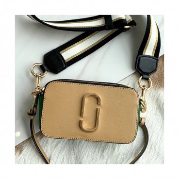 Mark Jacobs 2019 Leather Women Camera Shoulder Bag,19cm - 마크제이콥스 2019 레더 여성용 카메라 숄더백,MJB0111,19cm,베이지