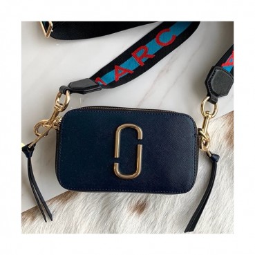 Mark Jacobs 2019 Leather Women Camera Shoulder Bag,19cm - 마크제이콥스 2019 레더 여성용 카메라 숄더백,MJB0109,19cm,네이비