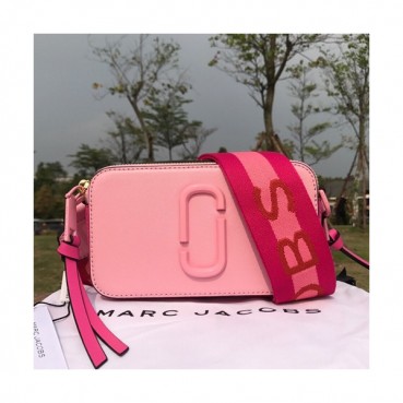 Mark Jacobs 2019 Leather Women Camera Shoulder Bag,19cm - 마크제이콥스 2019 레더 여성용 카메라 숄더백,MJB0105,19cm,핑크
