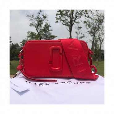 Mark Jacobs 2019 Leather Women Camera Shoulder Bag,19cm - 마크제이콥스 2019 레더 여성용 카메라 숄더백,MJB0103,19cm,레드