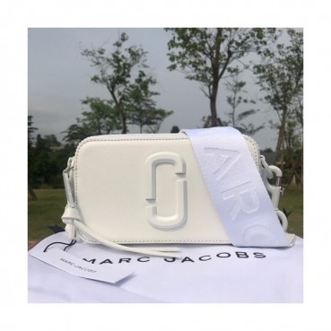 Mark Jacobs 2019 Leather Women Camera Shoulder Bag,19cm - 마크제이콥스 2019 레더 여성용 카메라 숄더백,MJB0102,19cm,화이트
