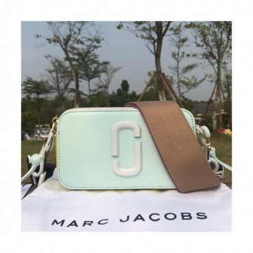Mark Jacobs 2019 Leather Women Camera Shoulder Bag,19cm - 마크제이콥스 2019 레더 여성용 카메라 숄더백,MJB0099,19cm,스카이블루