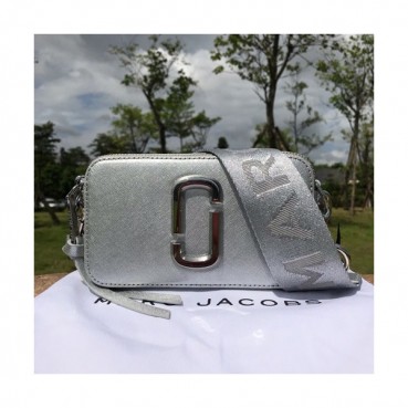 Mark Jacobs 2019 Leather Women Camera Shoulder Bag,19cm - 마크제이콥스 2019 레더 여성용 카메라 숄더백,MJB0098,19cm,실버