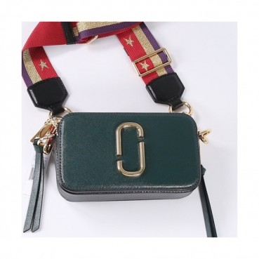 Mark Jacobs 2019 Leather Women Camera Shoulder Bag,18cm - 마크제이콥스 2019 레더 여성용 카메라 숄더백,MJB0092,18cm,다크그린