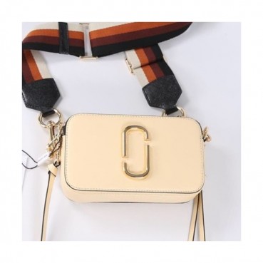 Mark Jacobs 2019 Leather Women Camera Shoulder Bag,18cm - 마크제이콥스 2019 레더 여성용 카메라 숄더백,MJB0091,18cm,베이지