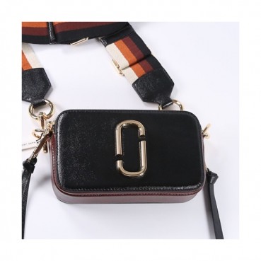 Mark Jacobs 2019 Leather Women Camera Shoulder Bag,18cm - 마크제이콥스 2019 레더 여성용 카메라 숄더백,MJB0090,18cm,블랙