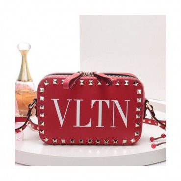 Valentino 2019 Leather Camera Small Shoudler Bag,18.5CM - 발렌티노 2019 여성용 레더 카메라 스몰 숄더백 ,VTB0313,18.5CM,레드
