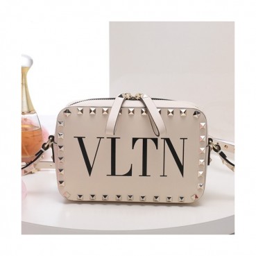 Valentino 2019 Leather Camera Small Shoudler Bag,18.5CM - 발렌티노 2019 여성용 레더 카메라 스몰 숄더백 ,VTB0168,18.5CM,아이보리