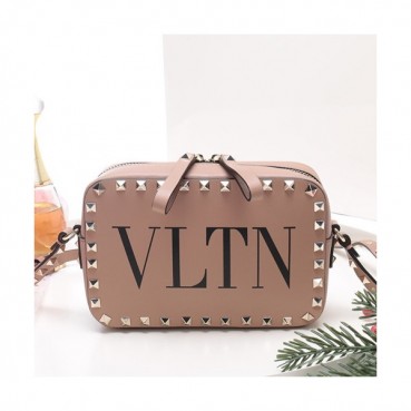 [소장가치 100% ❤❤]Valentino 2019 Leather Camera Small Shoudler Bag,18.5CM - 발렌티노 2019 여성용 레더 카메라 스몰 숄더백 ,VTB0166,18.5CM,핑크