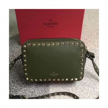 Valentino 2019 Leather Camera Small Shoudler Bag,20CM - 발렌티노 2019 여성용 레더 카메라 스몰 숄더백 ,VTB0162,20CM,올리브
