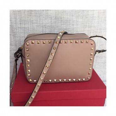 Valentino 2019 Leather Camera Small Shoudler Bag,20CM - 발렌티노 2019 여성용 레더 카메라 스몰 숄더백 ,VTB0160,20CM,핑크