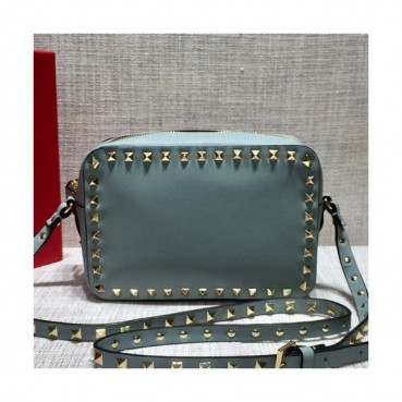 Valentino 2019 Leather Camera Small Shoudler Bag,20CM - 발렌티노 2019 여성용 레더 카메라 스몰 숄더백 ,VTB0159,20CM,연블루